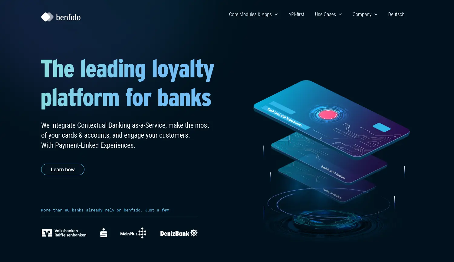 Website-Screenshot von benfido