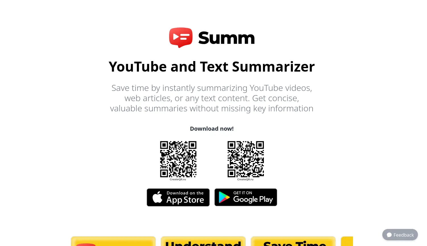 Website-Screenshot von Summ