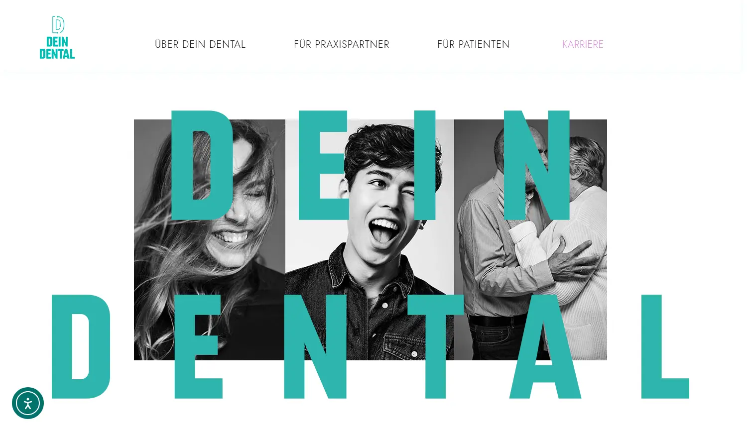Website-Screenshot von DEIN DENTAL