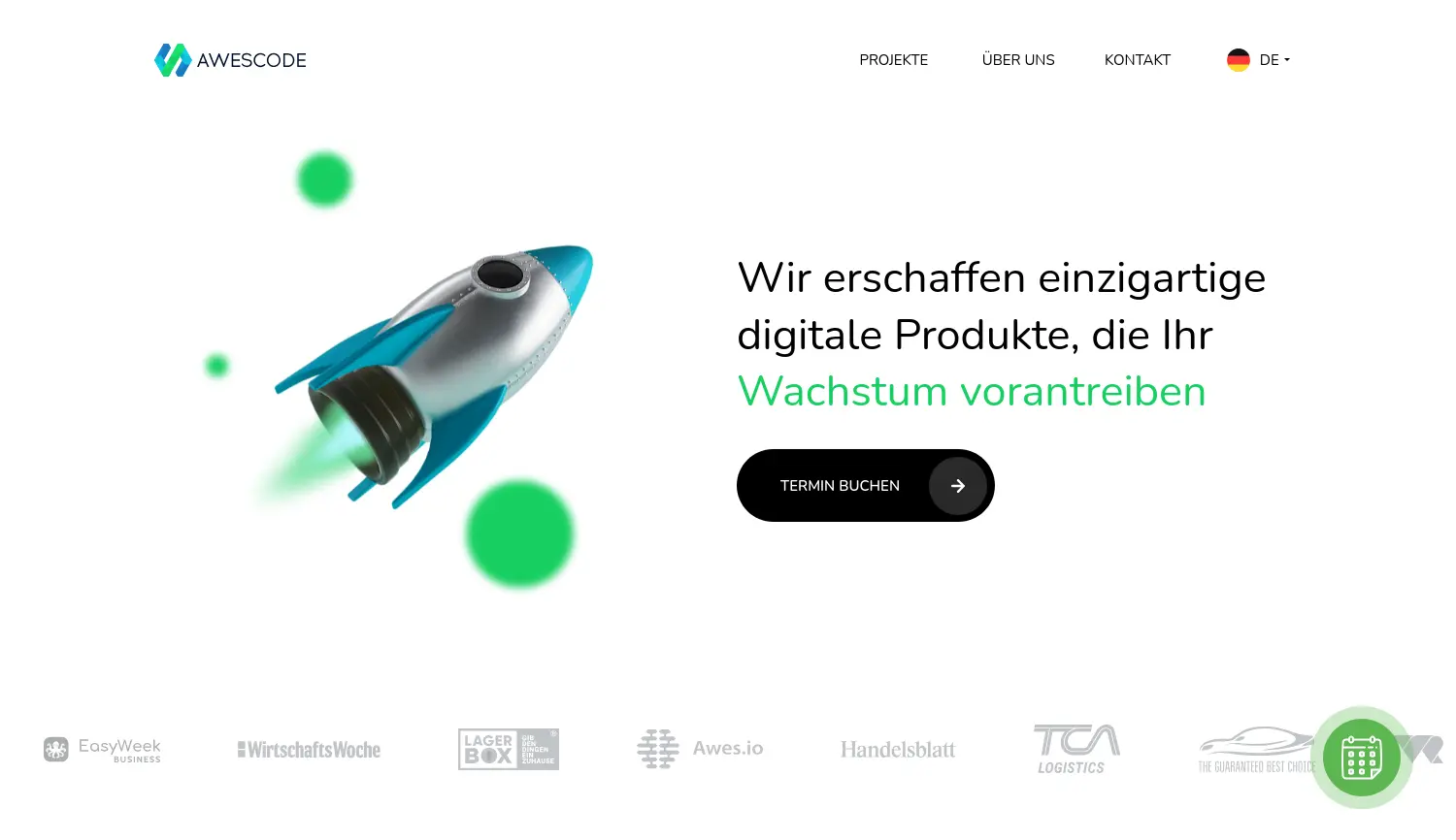 Website-Screenshot von AWESCODE