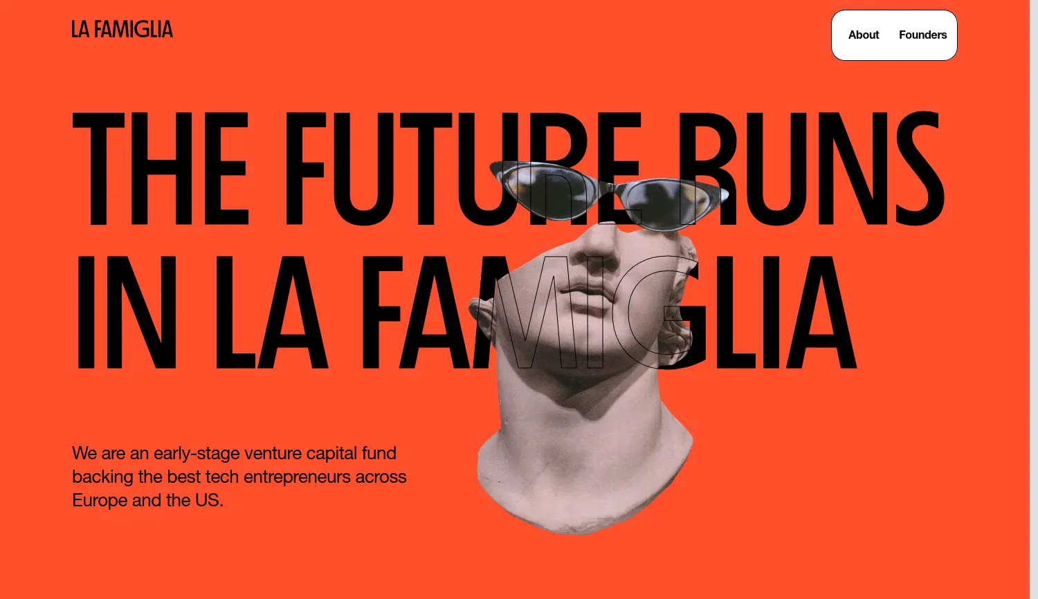 Website-Screenshot von La Famiglia