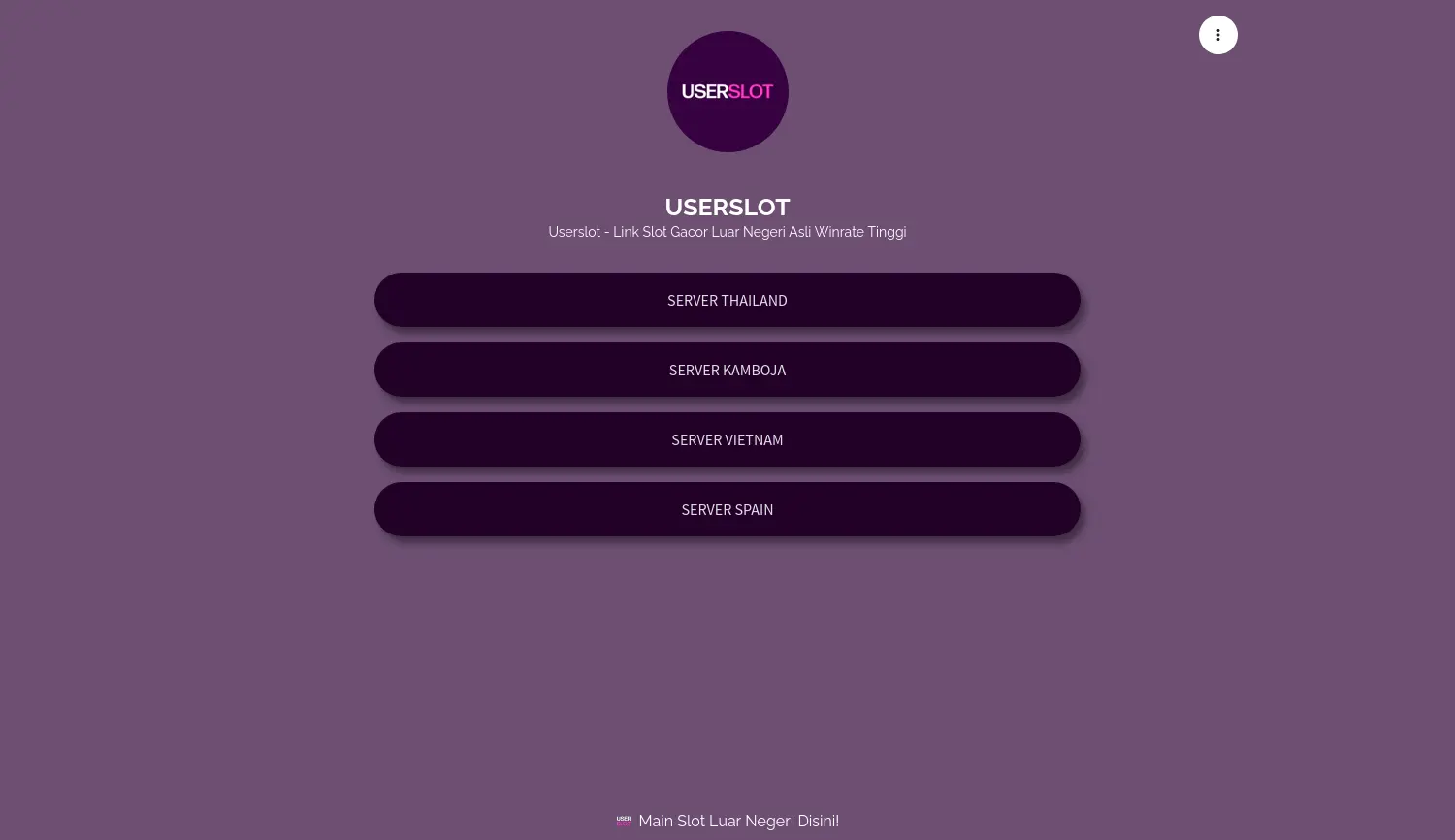 Website-Screenshot von USERSLOT