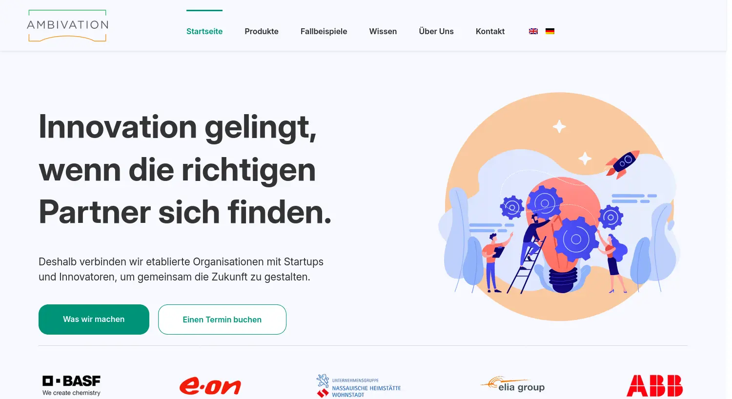 Website-Screenshot von Ambivation