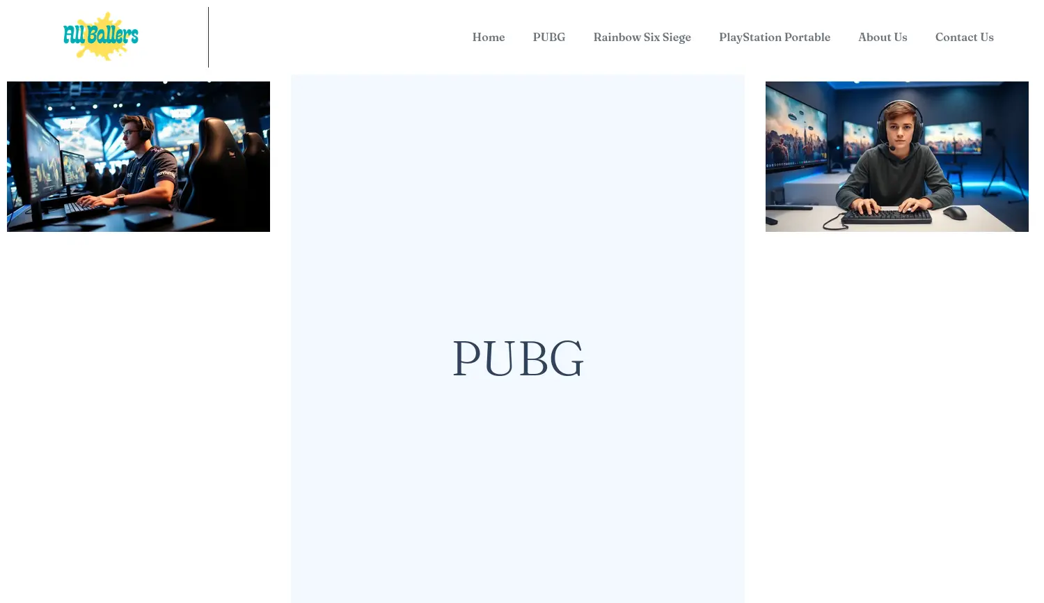 Website-Screenshot von AllBallers