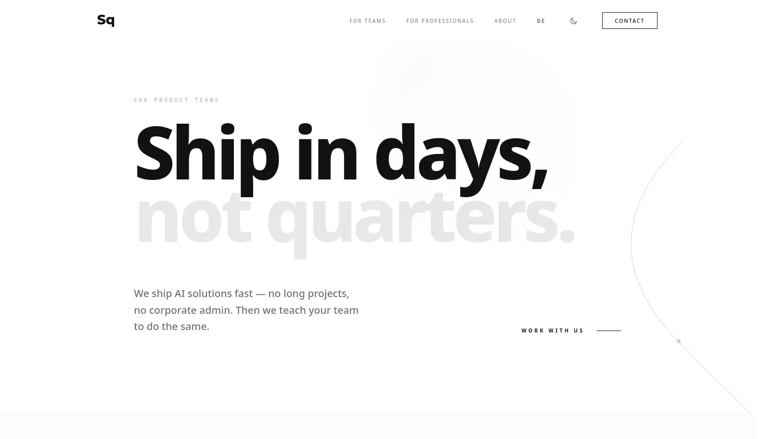 Website-Screenshot von Squills