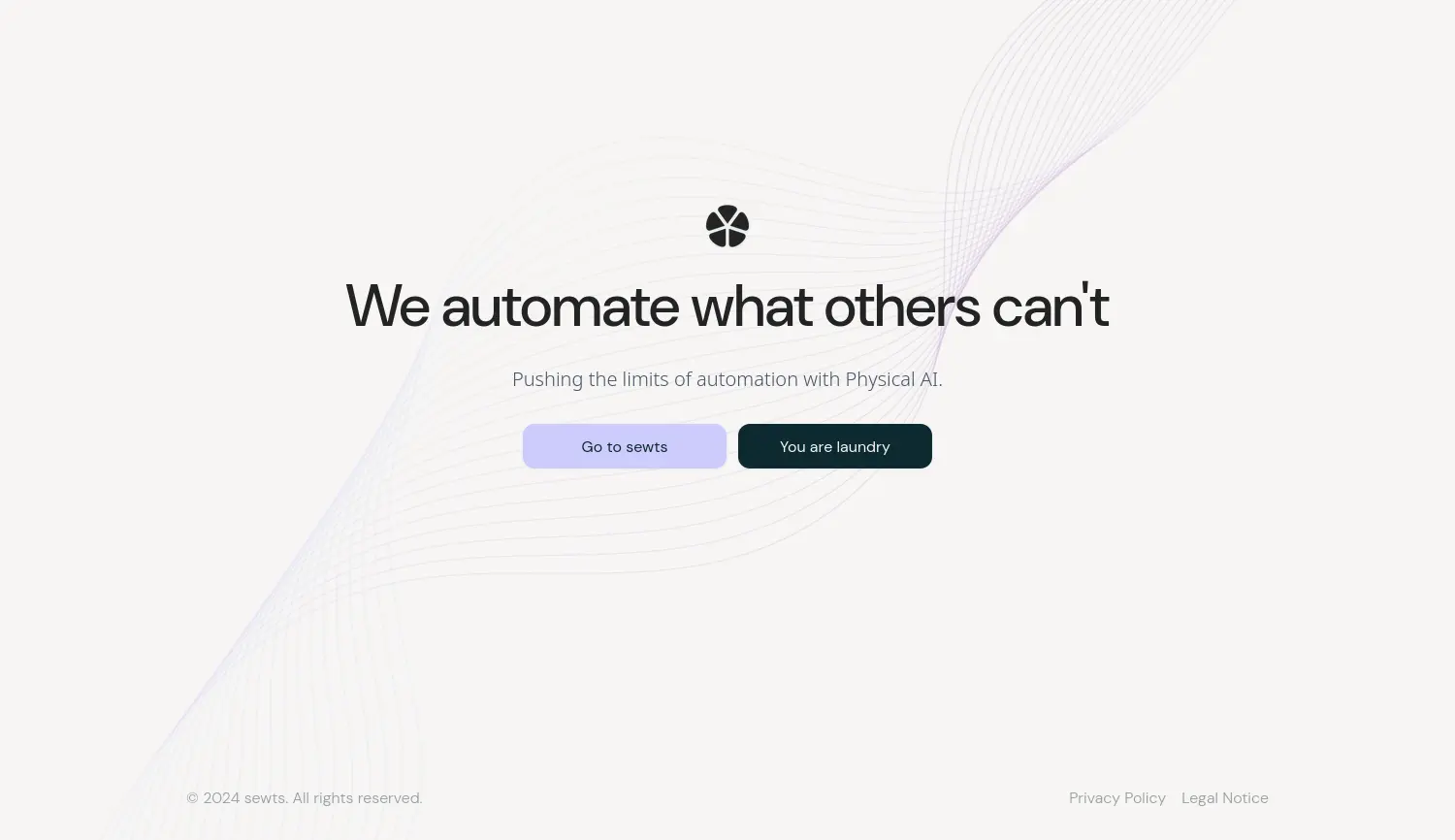 Website-Screenshot von sewts