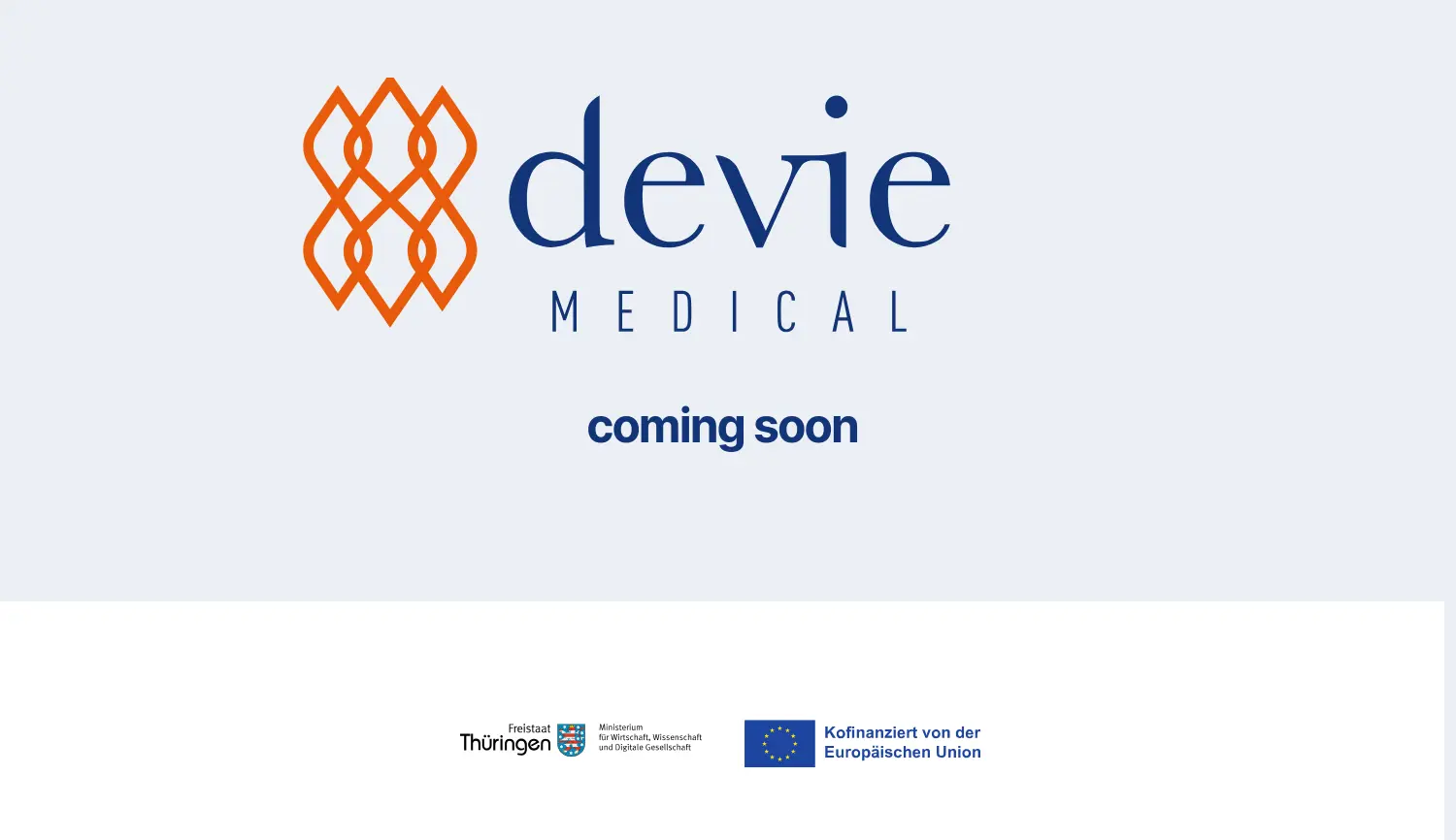 Website-Screenshot von devie medical