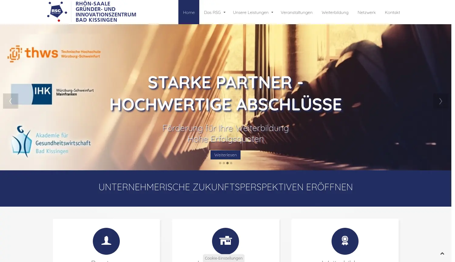 Website-Screenshot von RSG Bad Kissingen