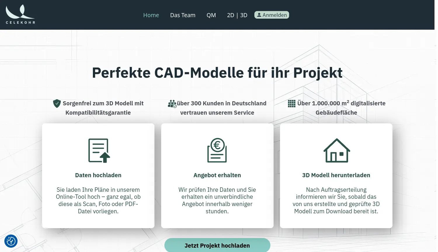 Website-Screenshot von Celekohr
