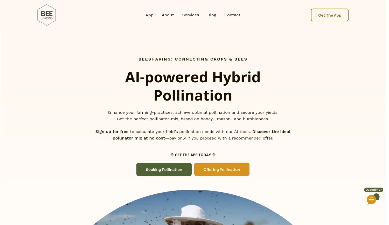 Website-Screenshot von BEEsharing