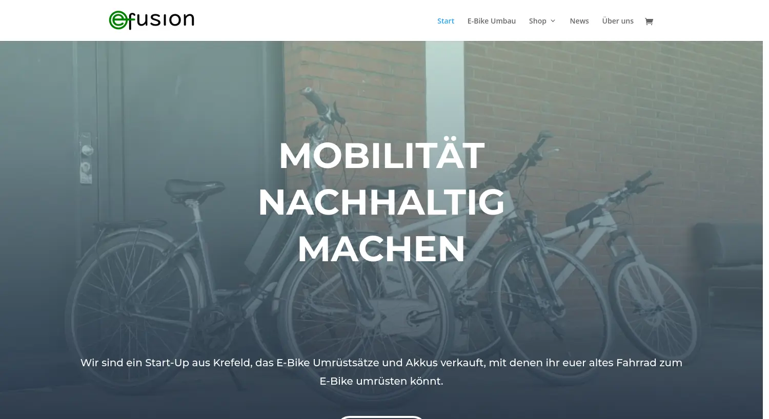 Website-Screenshot von Bikefusion