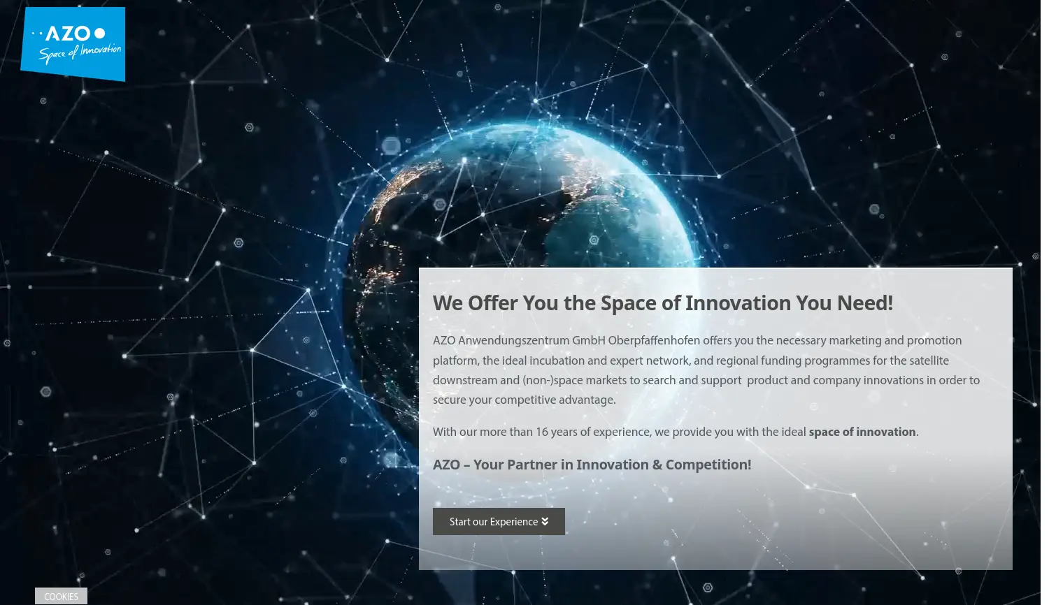 Website-Screenshot von AZO
