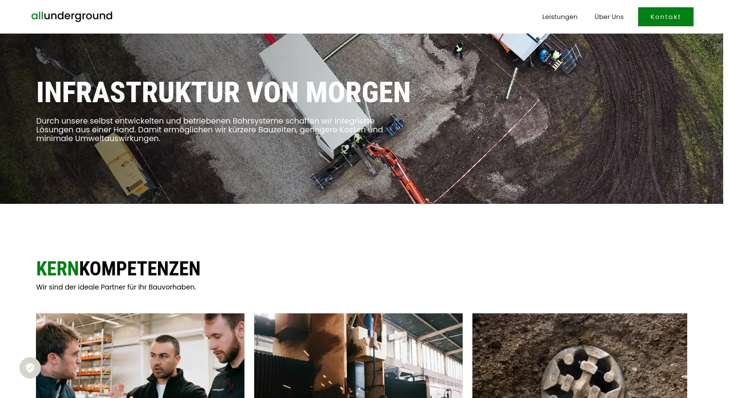 Website-Screenshot von allunderground