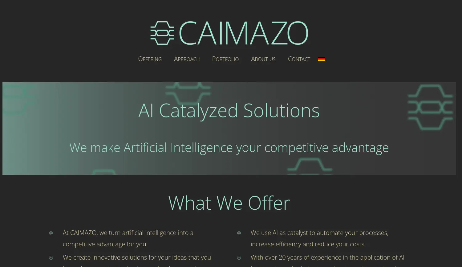 Website-Screenshot von CAIMAZO