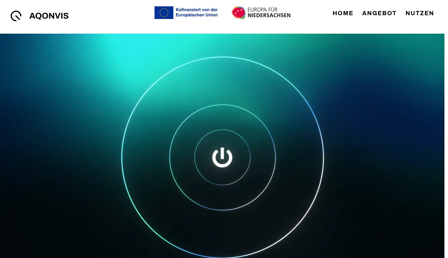 Website-Screenshot von AQONVIS