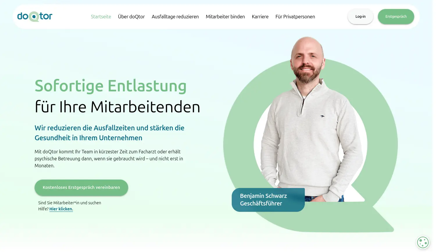 Website-Screenshot von doQtor