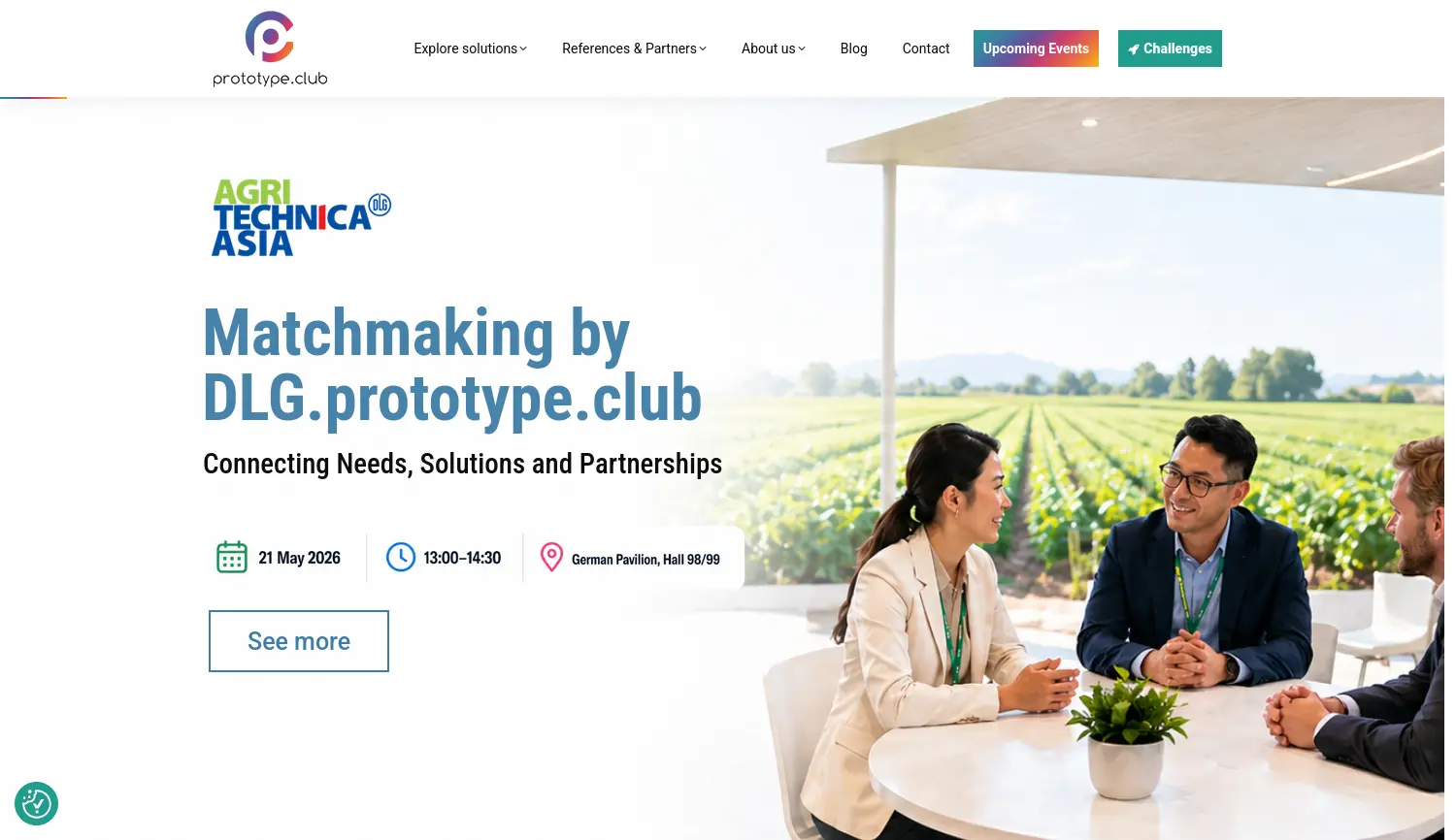 Website-Screenshot von prototype.club