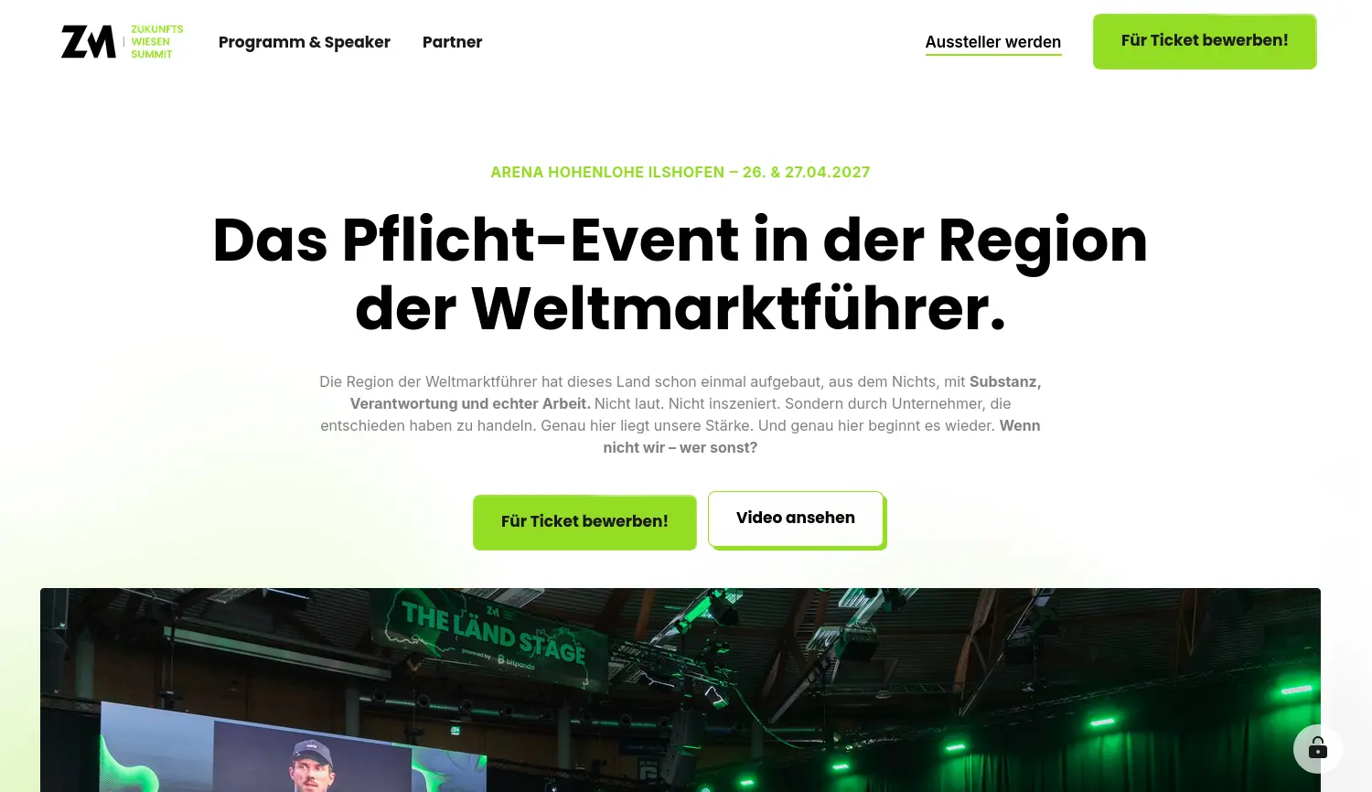 Website-Screenshot von Zukunfts-Macher
