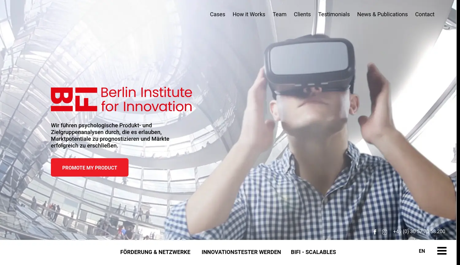 Website-Screenshot von BIFI