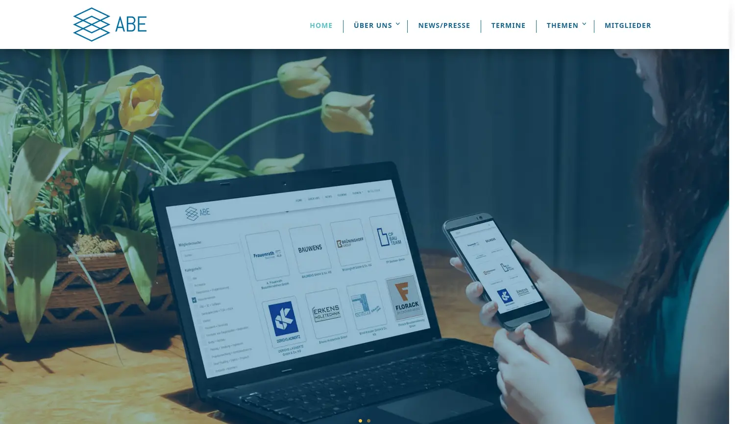 Website-Screenshot von Aachen Building Experts