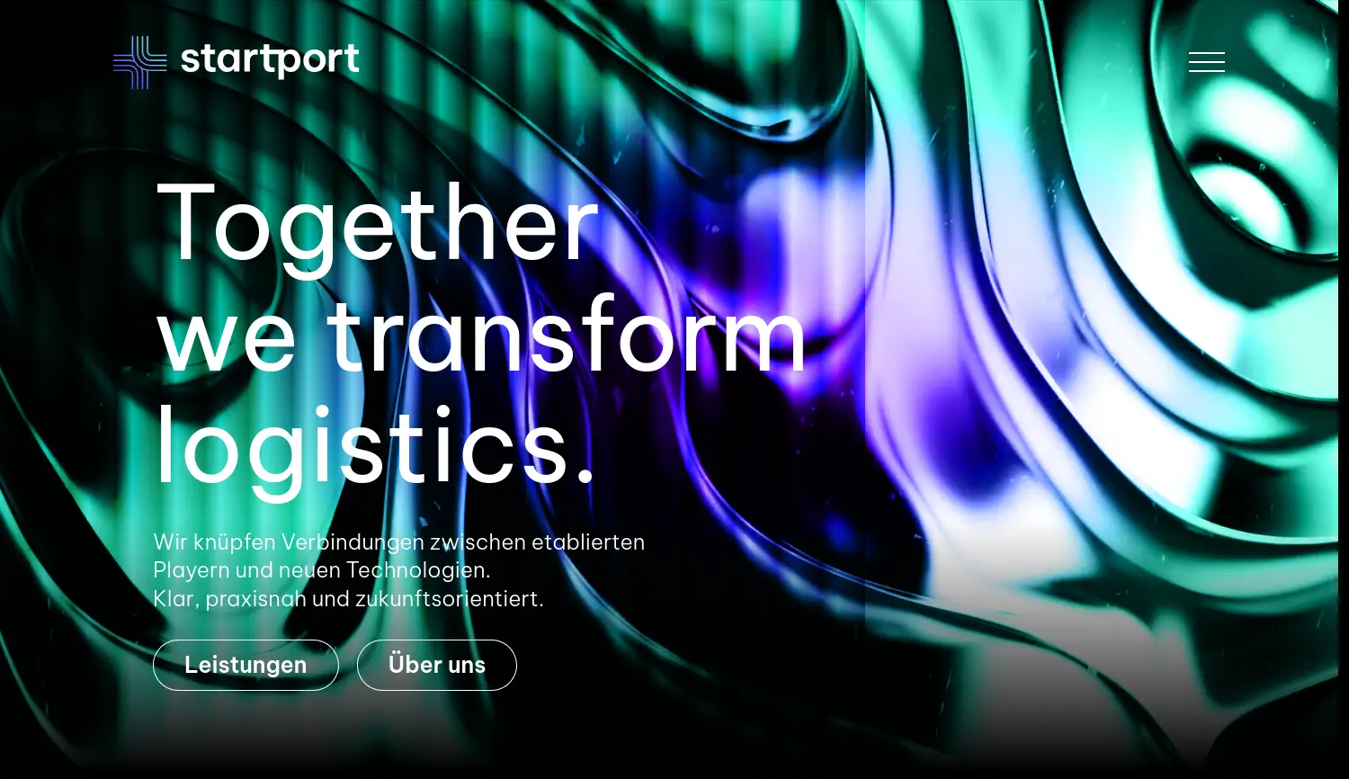 Website-Screenshot von STARTPORT