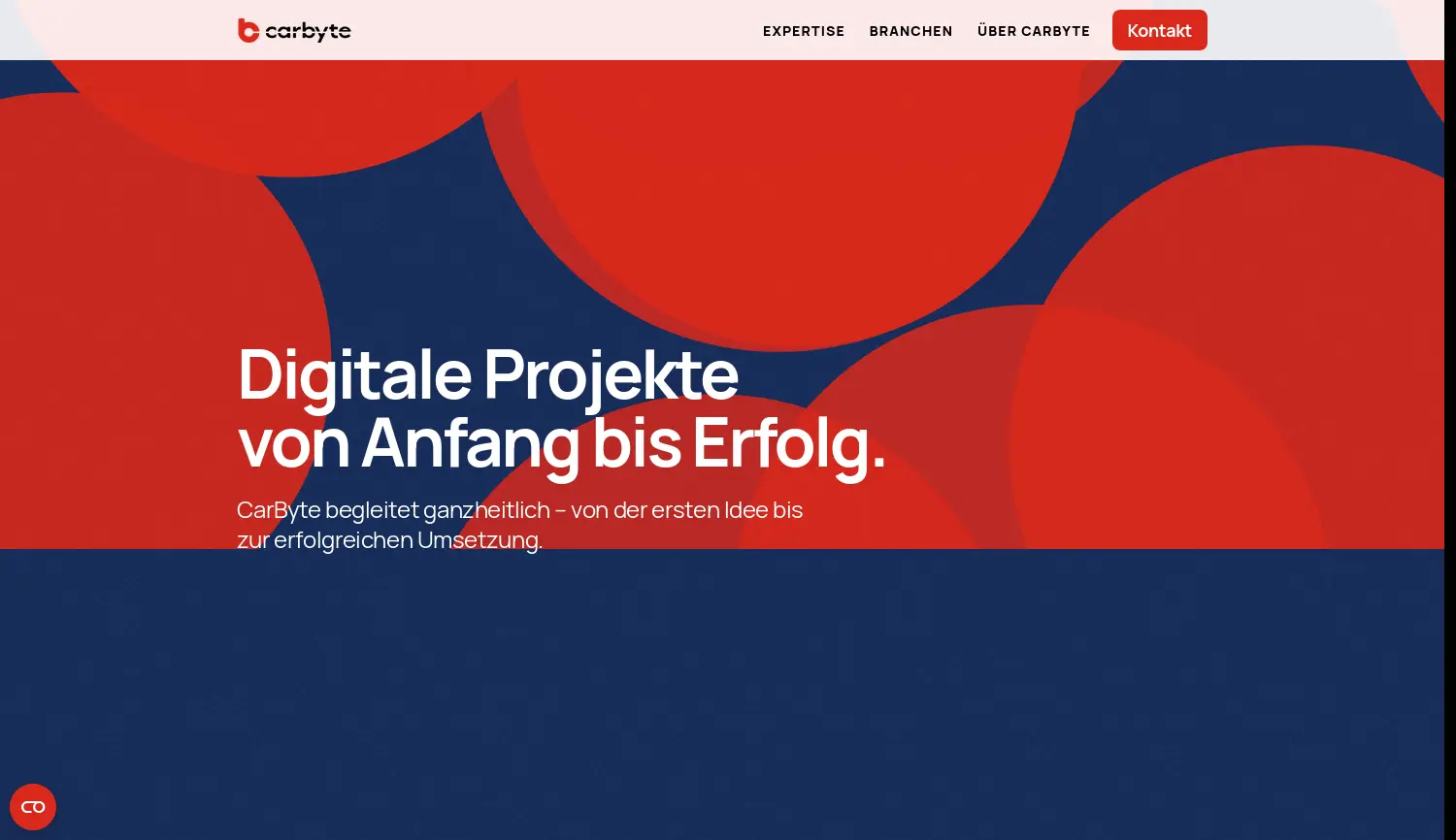 Website-Screenshot von CarByte