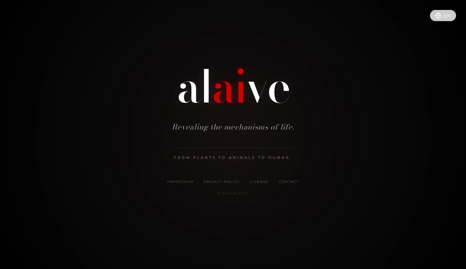 Website-Screenshot von ALAIVE