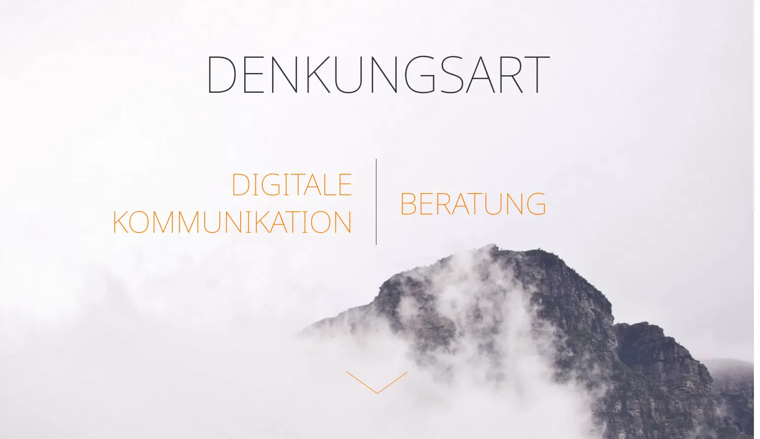 Website-Screenshot von Denkungsart