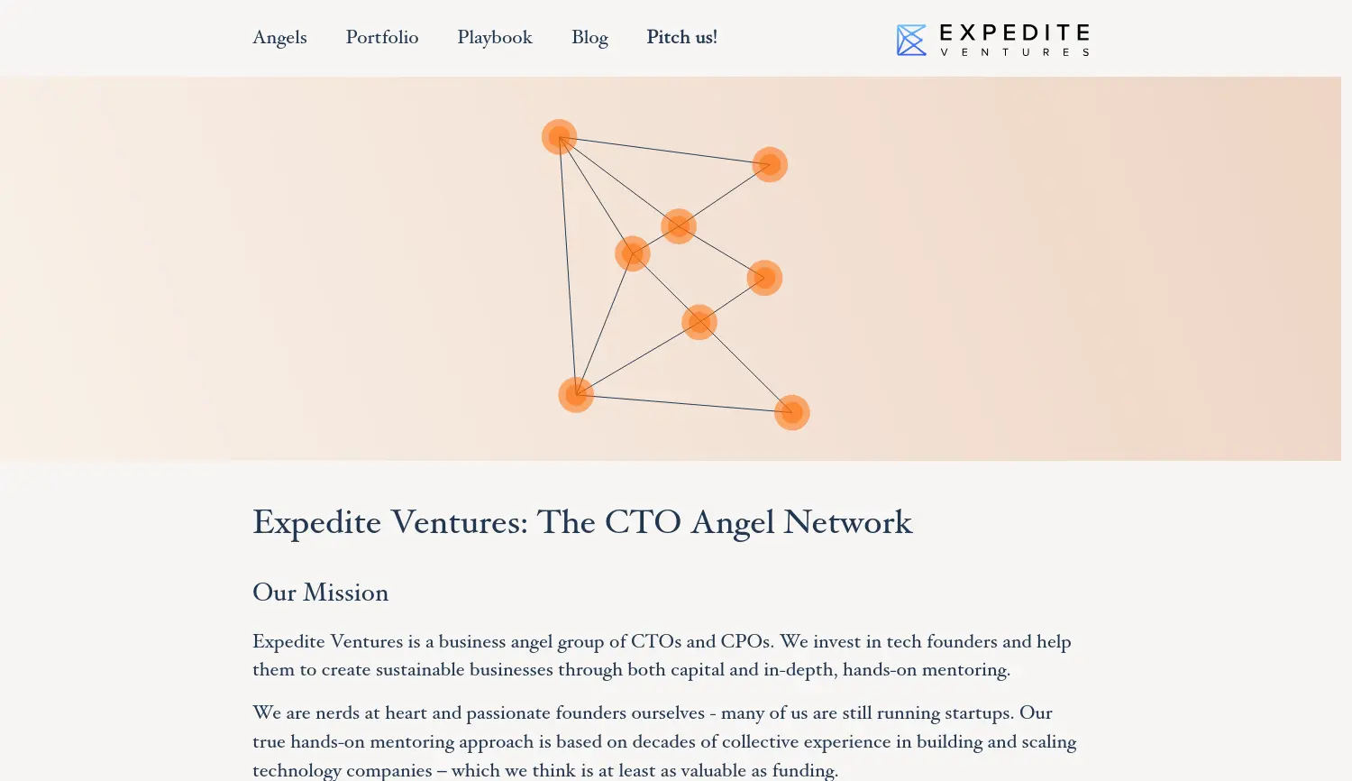 Website-Screenshot von Expedite Ventures