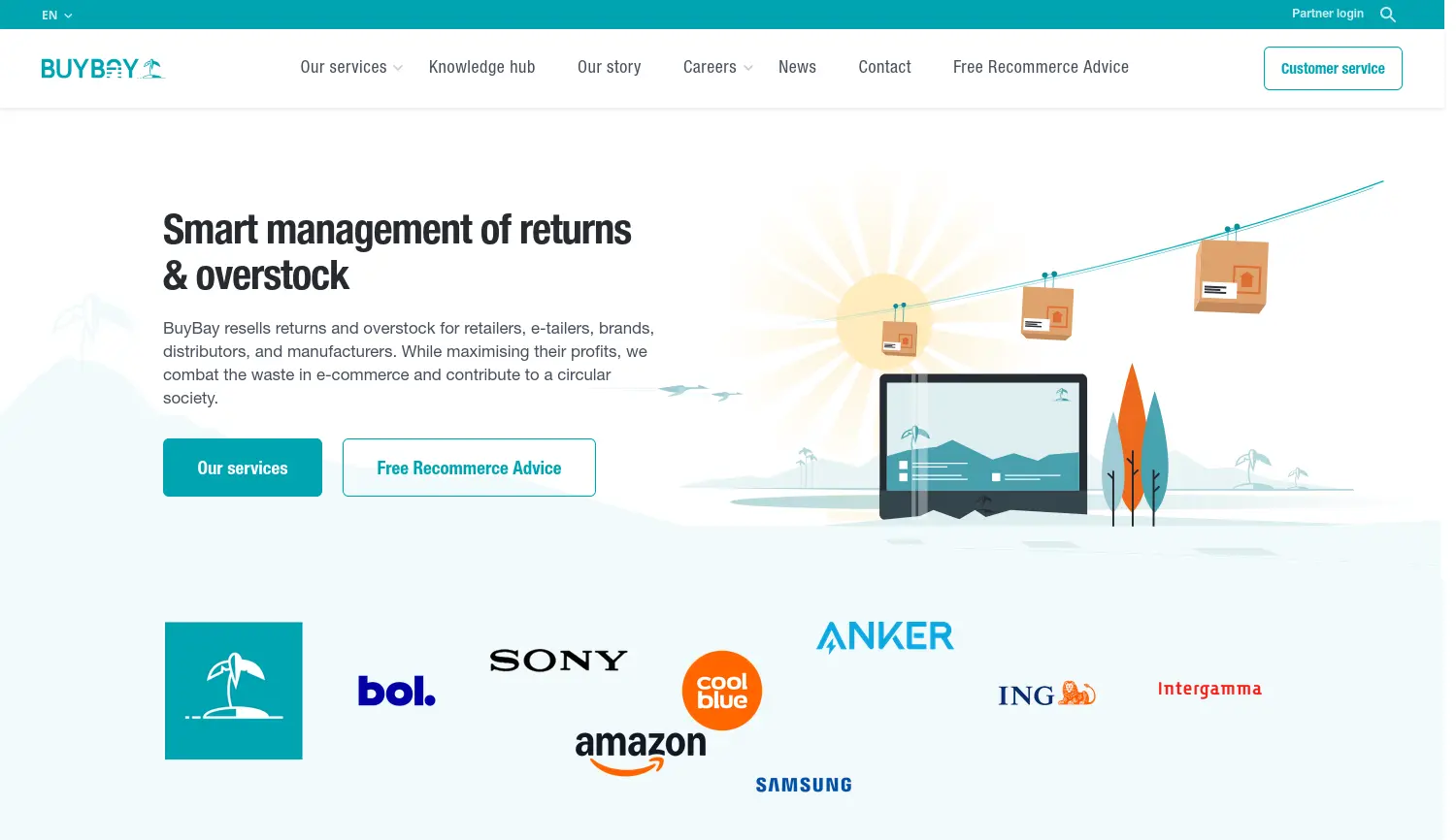 Website-Screenshot von BuyBay