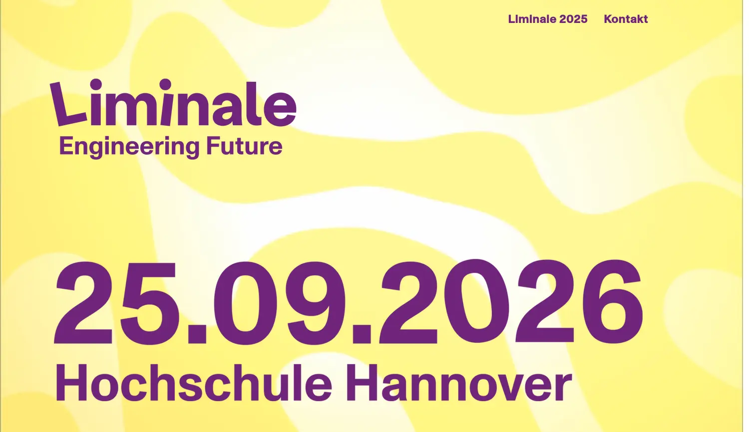 Website-Screenshot von Liminale