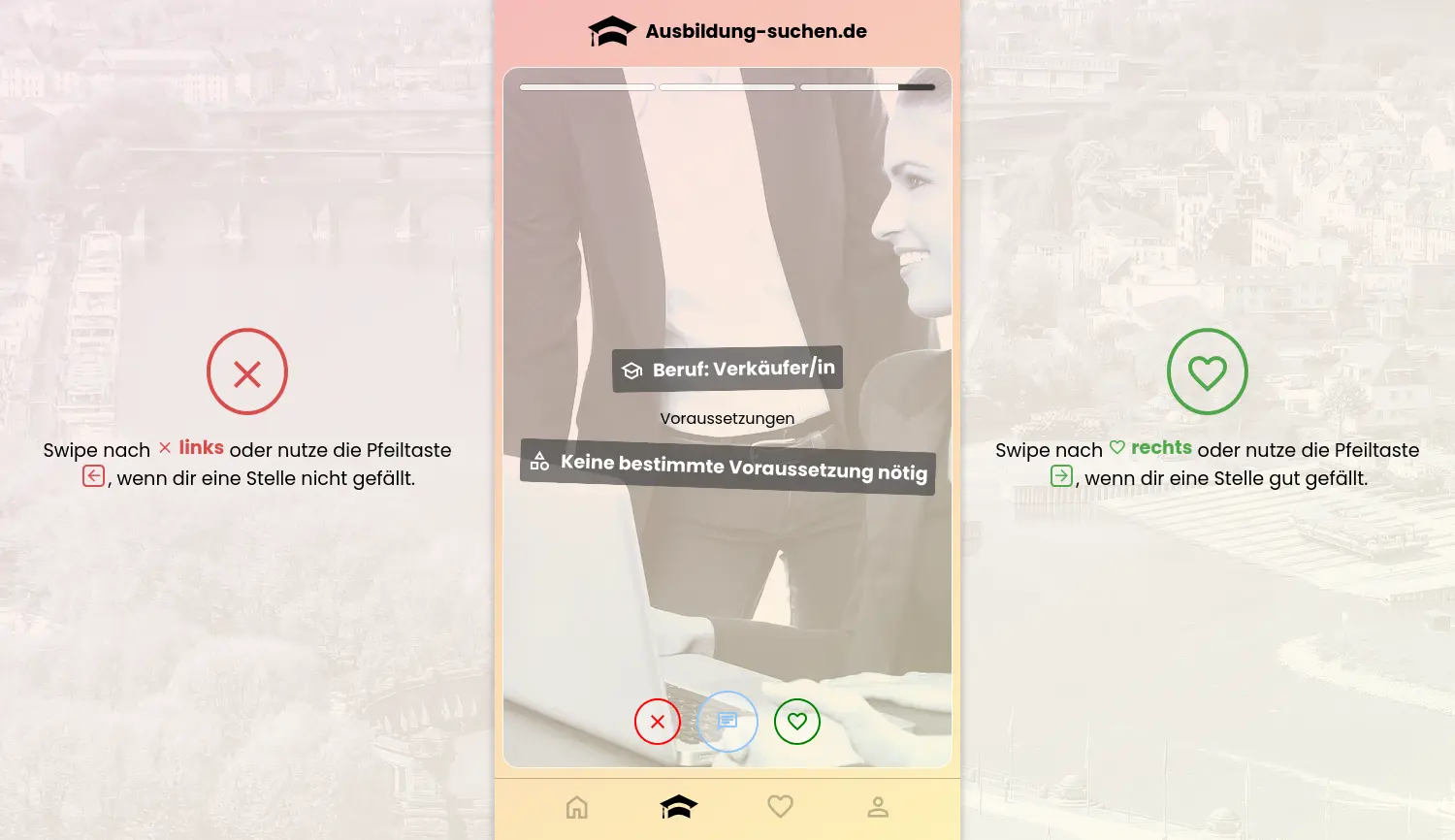 Website-Screenshot von Ausbildung-suchen.de