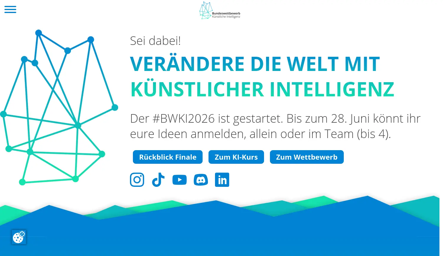 Website-Screenshot von BWKI
