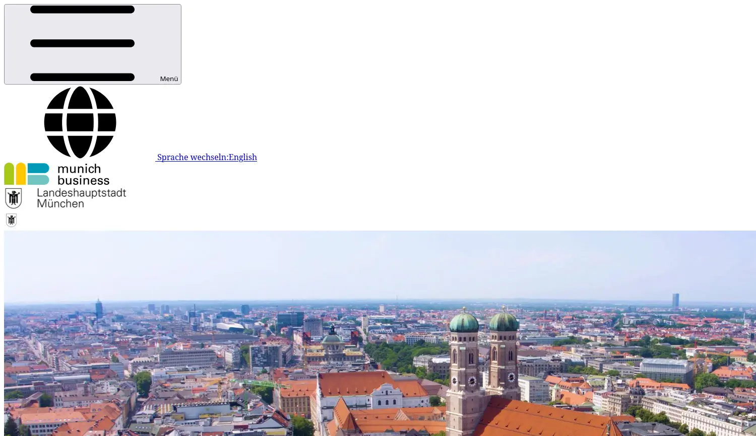 Website-Screenshot von munich business