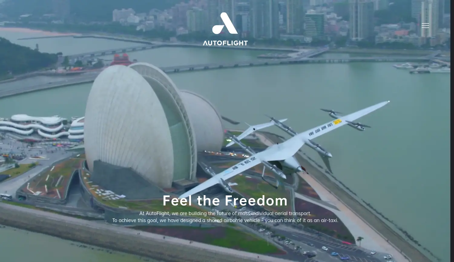 Website-Screenshot von AutoFlightX