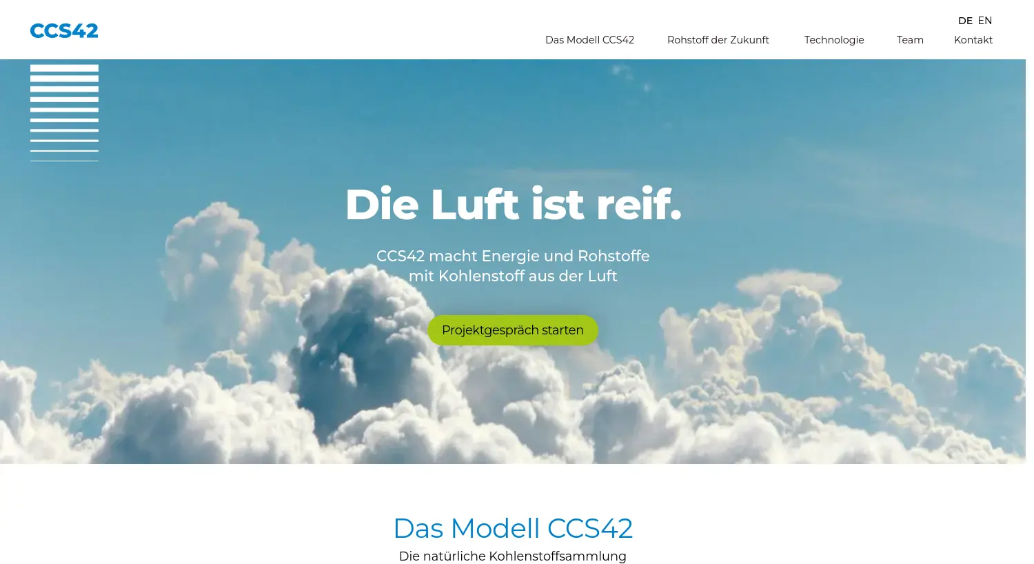 Website-Screenshot von CCS42