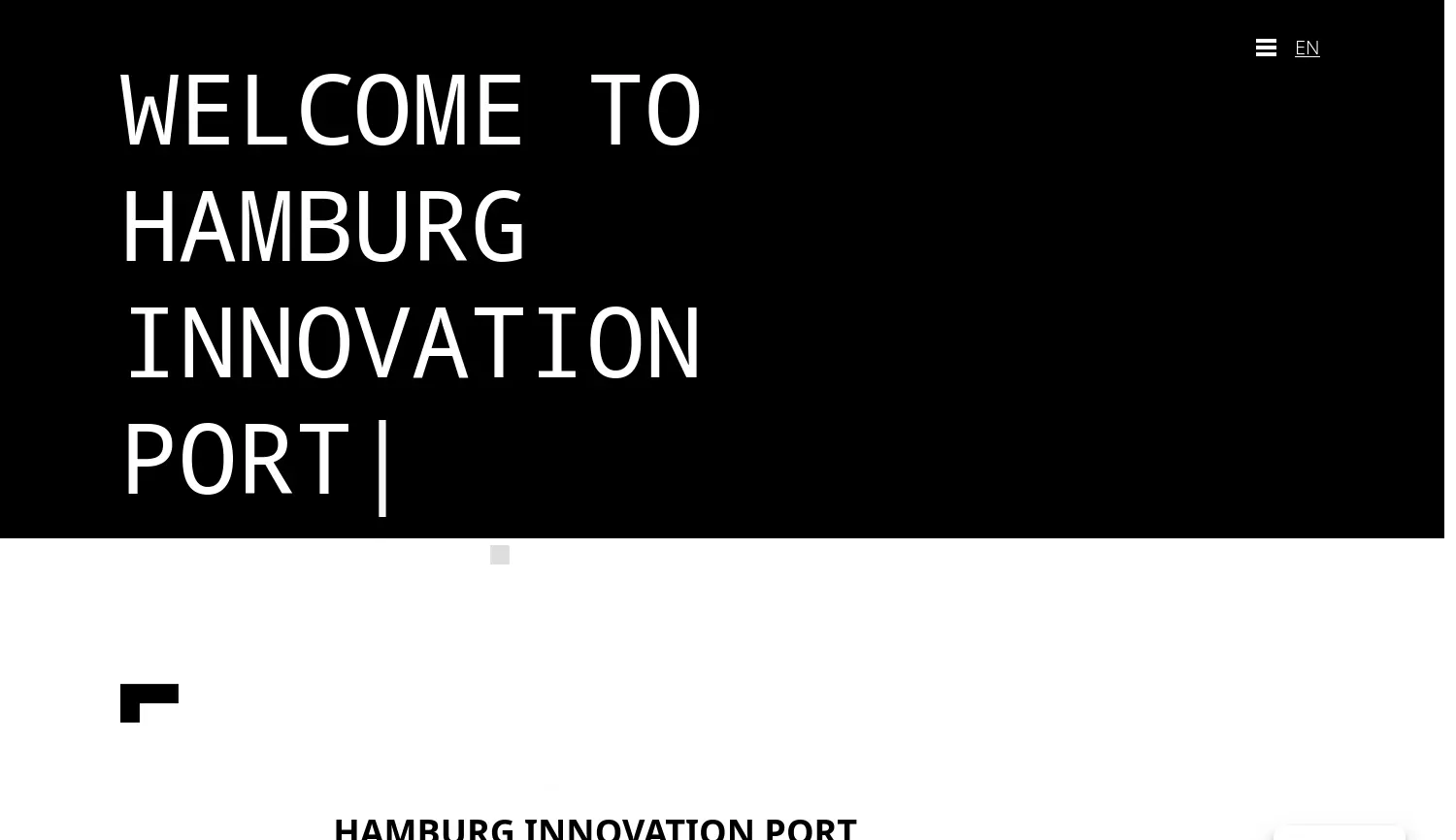 Website-Screenshot von Hamburg Innovation Port