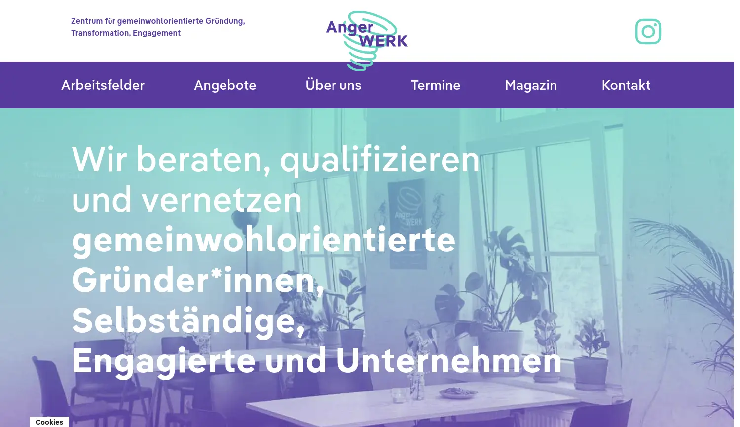 Website-Screenshot von Angerwerk