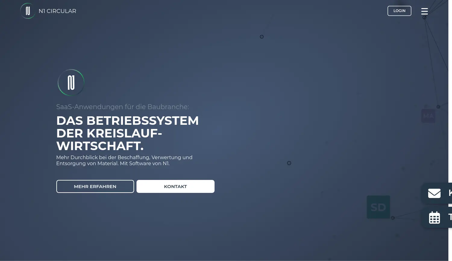 Website-Screenshot von N1 CIRCULAR