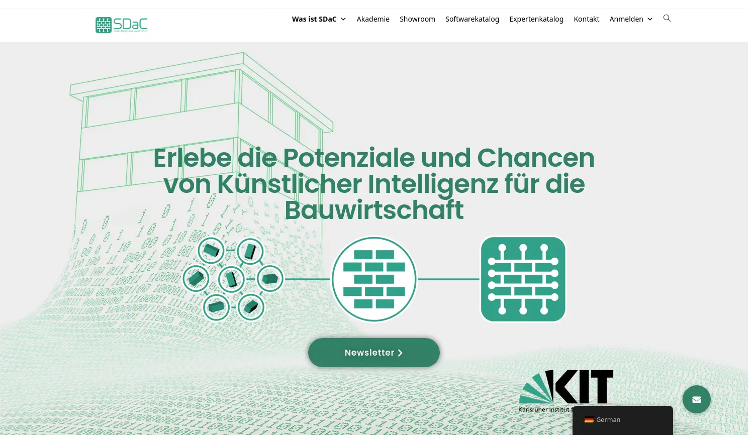Website-Screenshot von SDaC