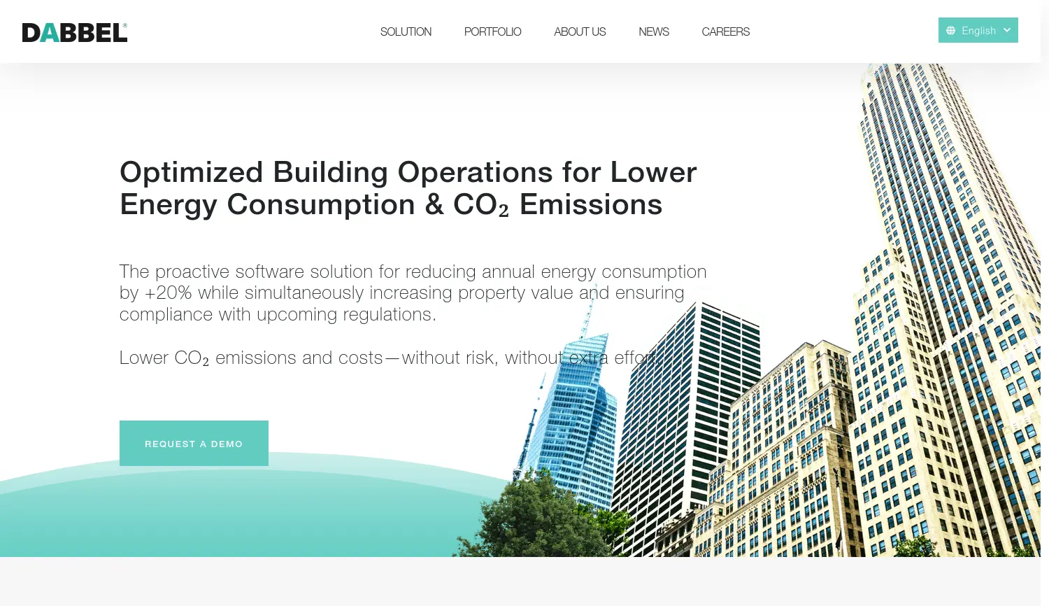 Website-Screenshot von DABBEL AI