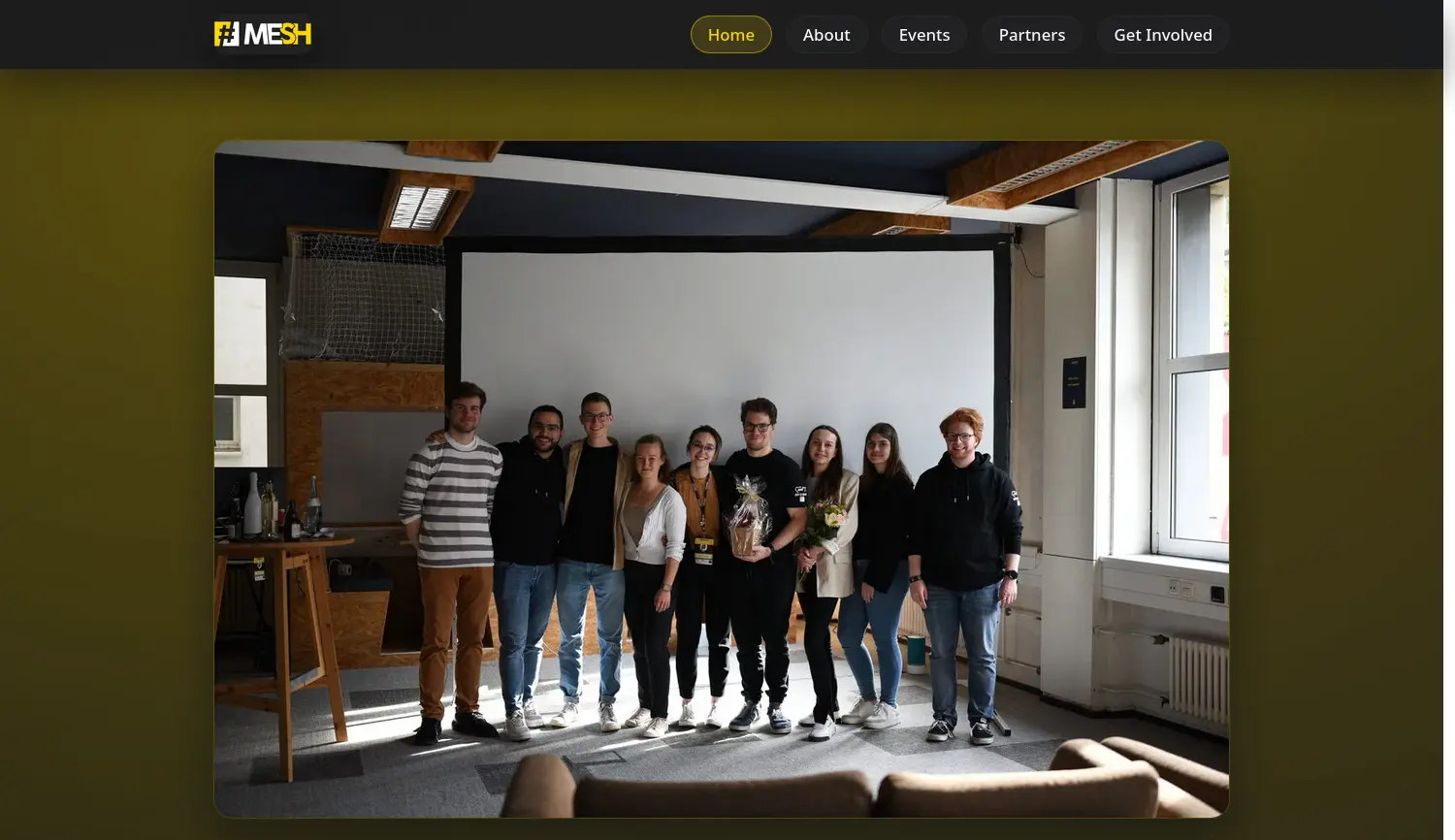Website-Screenshot von MESH