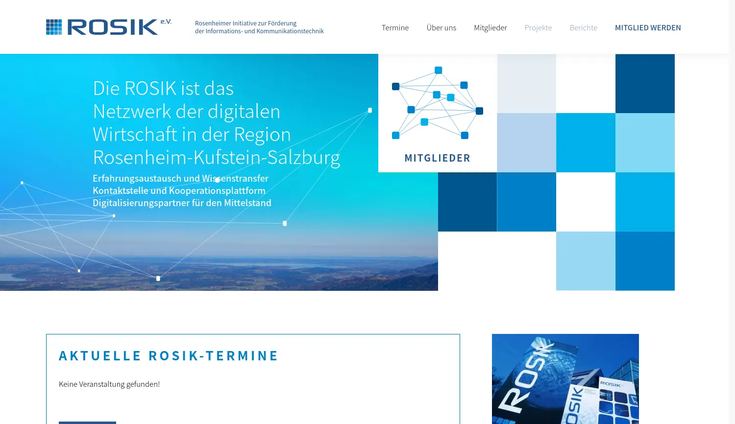 Website-Screenshot von ROSIK