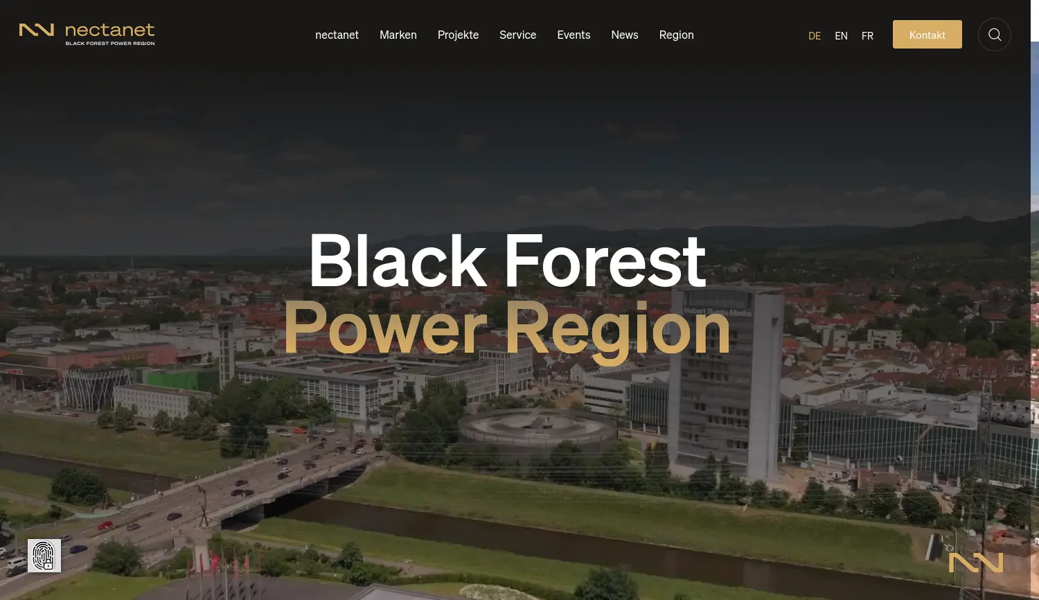 Website-Screenshot von nectanet