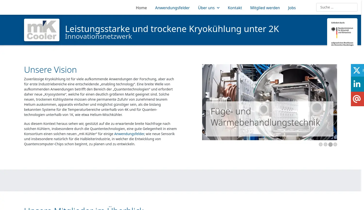 Website-Screenshot von mK-Cooler