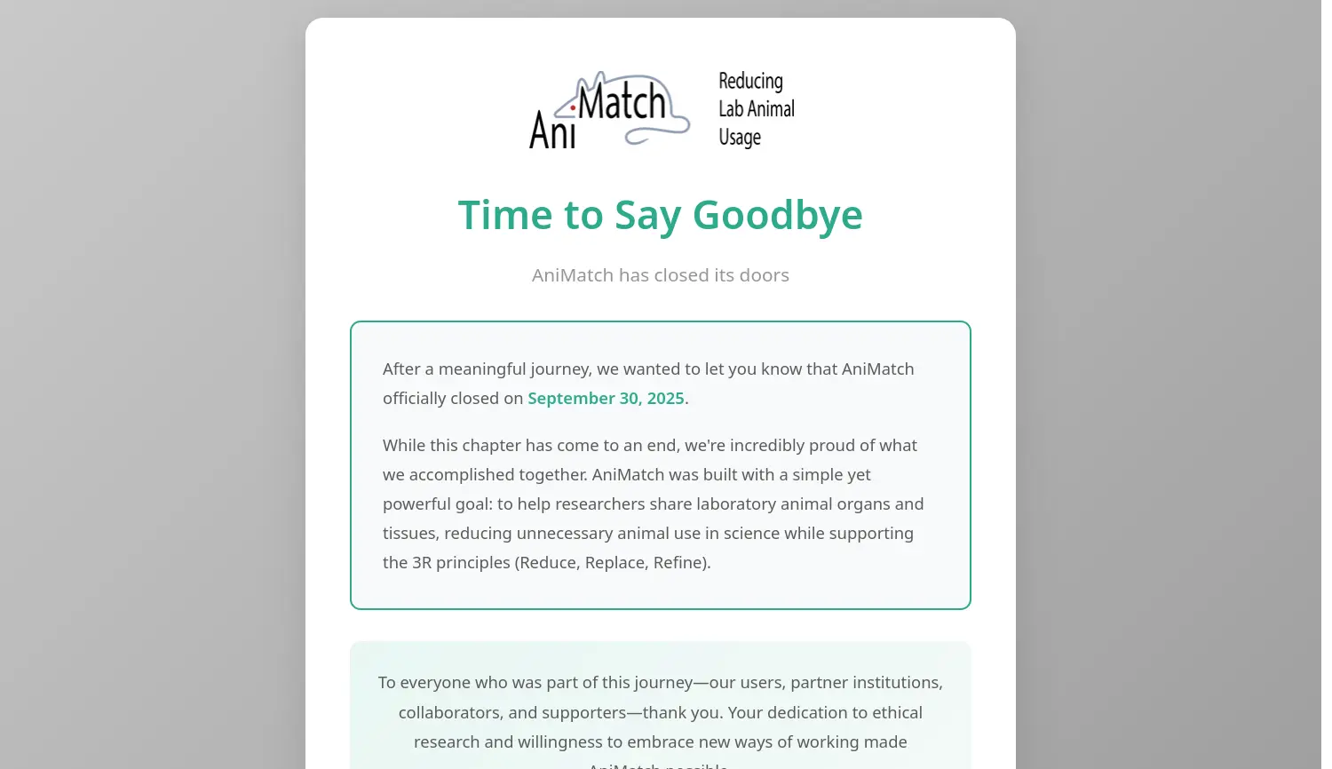 Website-Screenshot von AniMatch
