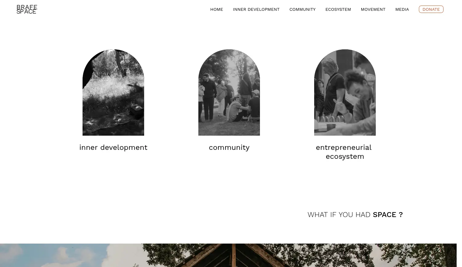 Website-Screenshot von BRAFE.SPACE