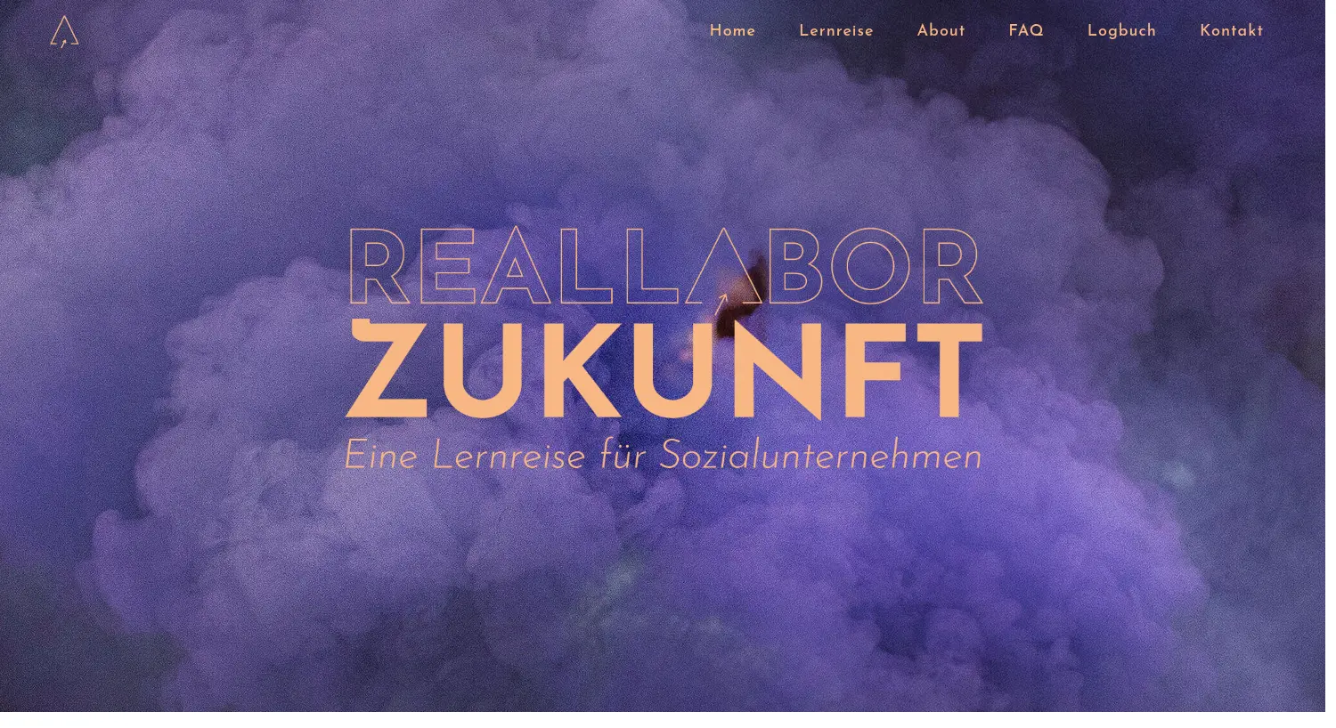 Website-Screenshot von Reallabor Zukunft