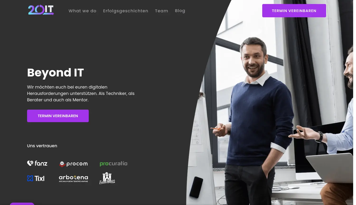 Website-Screenshot von 20IT