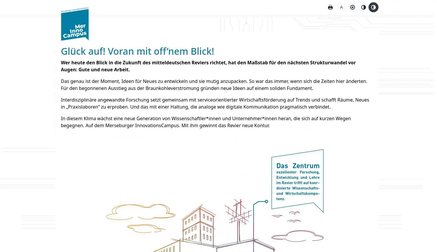 Website-Screenshot von MerInnoCampus